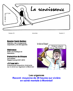La Renaissance - Décembre 2012 - Volume 19 numéro 3.